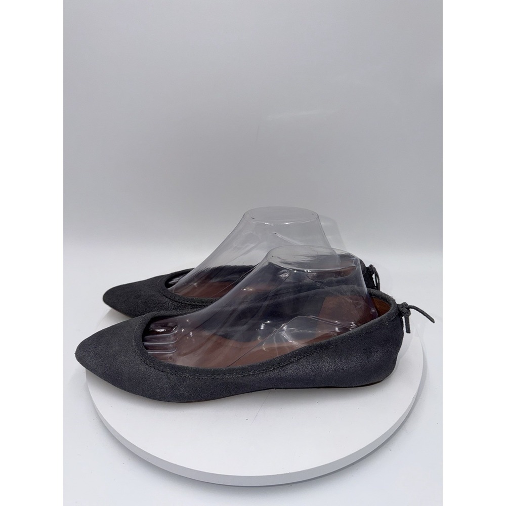 Frye Shoes Womens‎ Regina Ballet Flats Gray Metallic Size 10 Leather Minimalist